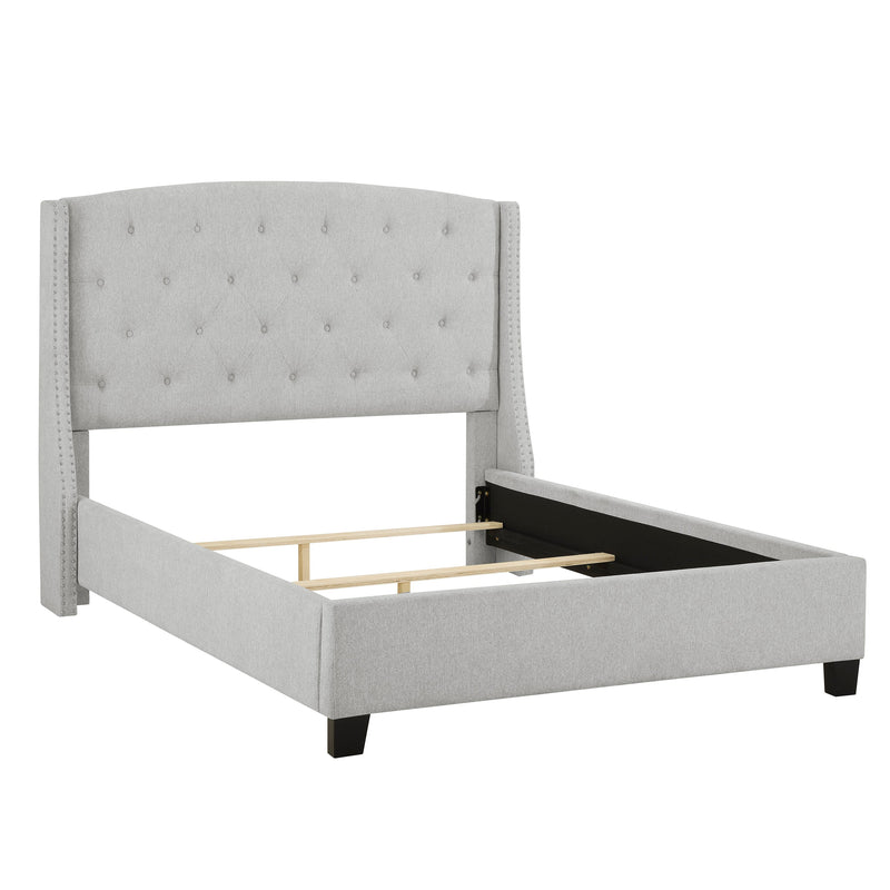Eva Dove Gray Queen Upholstered Bed - DMV FurnitureQueen Bed