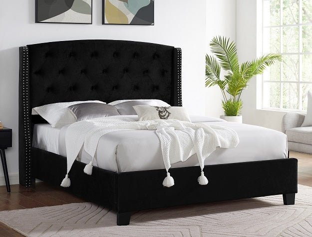 Eva King/Queen Rail - Black - DMV Furniture