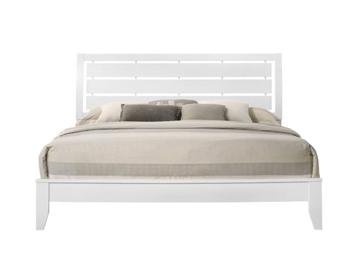 Evan White King Panel Bed - DMV FurnitureKing Bed