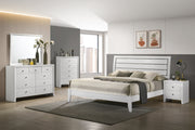 Evan White King Panel Bed - DMV FurnitureKing Bed