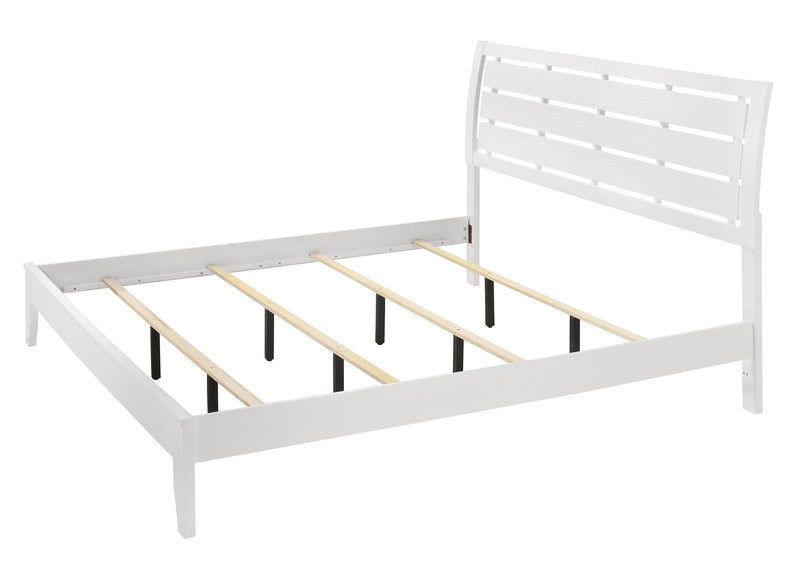 Evan White King Panel Bed - DMV FurnitureKing Bed