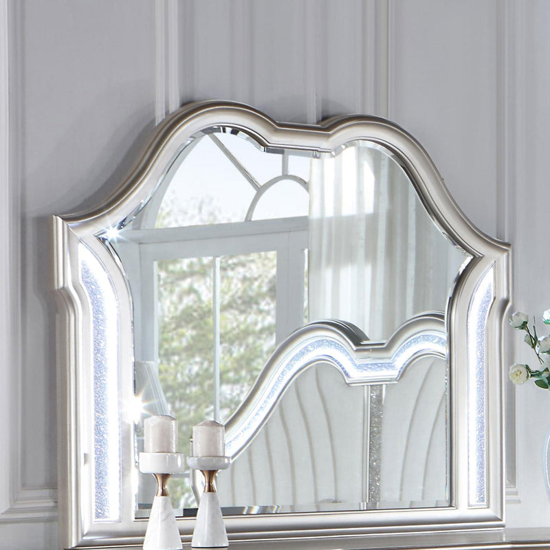 Evangeline Dresser Mirror Silver Oak - 223394
