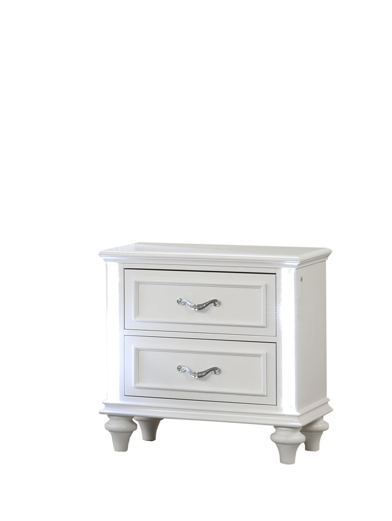 Evangeline White King 5 Piece - EVANGELINE-WT-K-5PC