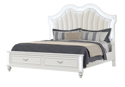 Evangeline White Queen Bed - EVANGELINE-WT-Q-BED
