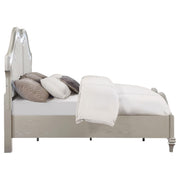 Evangeline Wood Eastern King LED Panel Bed Silver Oak - 223391KE