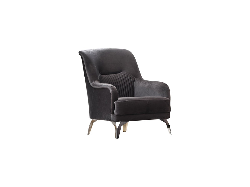 Everest 3-pieces (Sofa & Loveseat & Chair) Livingroom Set Grey in Grey - 101-EVE-LUP15-321