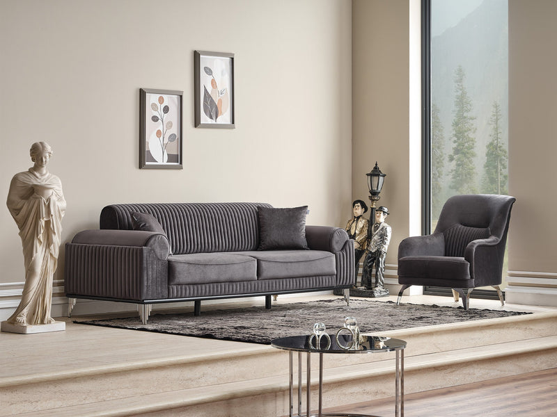 Everest Chair Grey in Light Grey - 101-EVE-LUP15-B