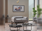 Everest Convertible Loveseat Light Grey in Light Grey - 101-EVE-LUP18-2