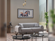 Everest Convertible Sofa Light Grey in Light Grey - 101-EVE-LUP18-3