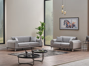 Everest Convertible Sofa Light Grey in Light Grey - 101-EVE-LUP18-3