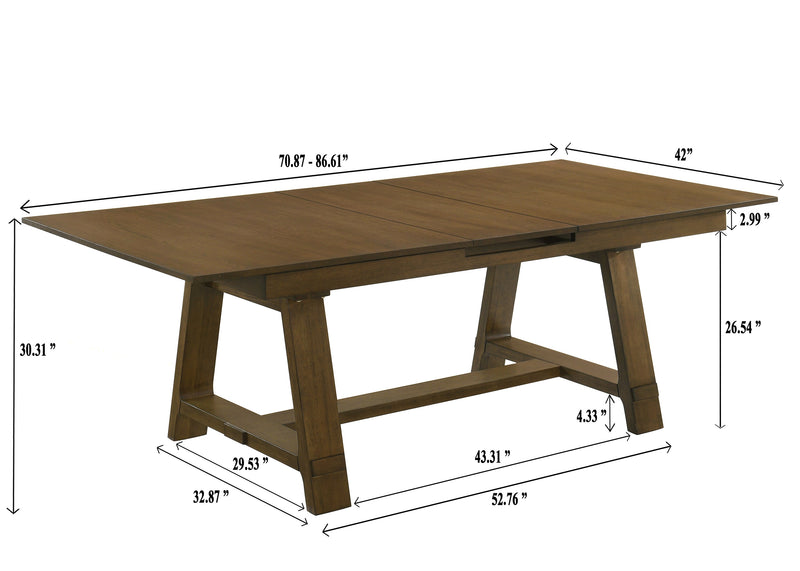 Everly Brown Dining Table - DMV FurnitureDining Table