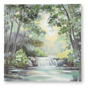 Evermaddick Green/Gray/White Wall Art - A8000455