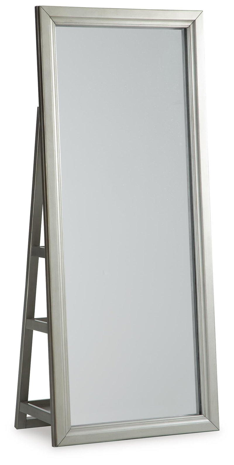 Evesen Champagne Floor Standing Mirror/Storage - A8010380