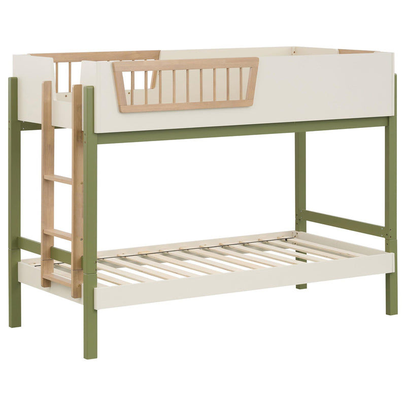 Evren Twin-over-Twin Bunk Bed with Trundle and Ladder Tri-Tone - 460620-SET