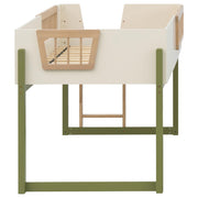 Evren Twin Storage Loft Bed 4-piece Set with Chest and Bookcases Tri-Tone - 460619-SET