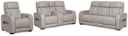[EXCLUSIVE] Boyington Sofa, Loveseat and Recliner in Gray - DMV FurniturePower Reclining Living Room Set