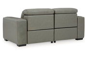 [EXCLUSIVE] Correze Gray 2 - Piece Power Reclining Sectional Loveseat - DMV FurniturePower Reclining Loveseat