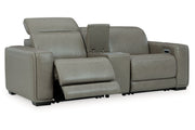 [EXCLUSIVE] Correze Gray 3 - Piece Power Reclining Sectional Loveseat - DMV FurniturePower Reclining Loveseat