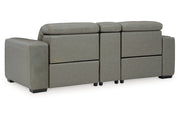 [EXCLUSIVE] Correze Gray 3 - Piece Power Reclining Sectional Loveseat - DMV FurniturePower Reclining Loveseat