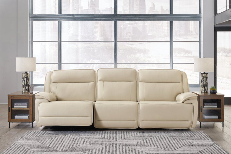 [EXCLUSIVE] Double Deal Almond 3 - Piece Power Reclining Sofa Sectional - DMV FurniturePower Reclining Sofa