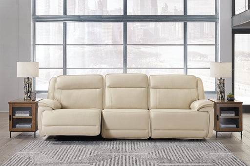 [EXCLUSIVE] Double Deal Almond 3 - Piece Power Reclining Sofa Sectional - DMV FurniturePower Reclining Sofa