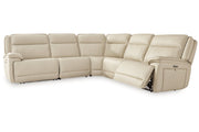 [EXCLUSIVE] Double Deal Almond 5 - Piece Power Reclining Sectional - DMV FurniturePower Reclining Sectional