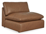 [EXCLUSIVE] Emilia Caramel Leather 3 - Piece Sofa - DMV FurnitureSectional