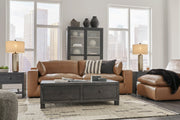 [EXCLUSIVE] Emilia Caramel Leather 3 - Piece Sofa - DMV FurnitureSectional
