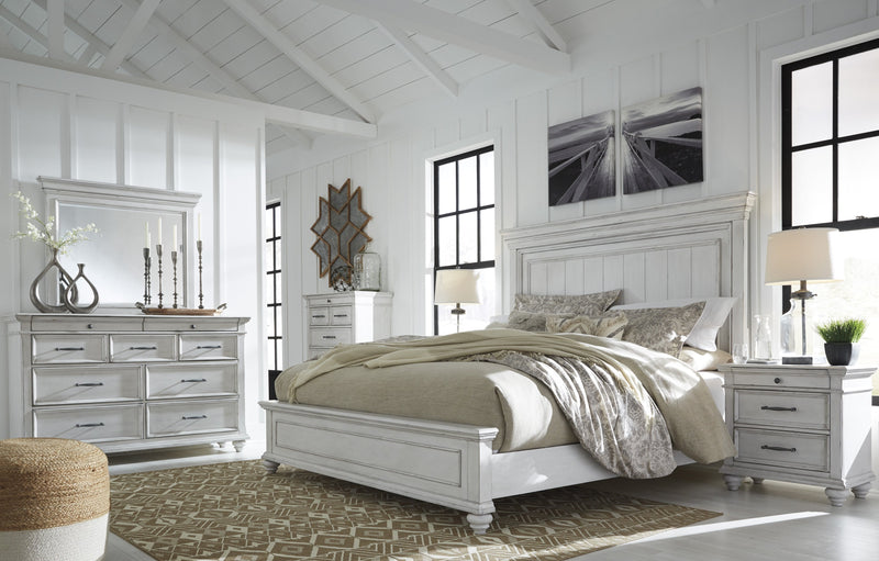 [EXCLUSIVE] Kanwyn Whitewash Panel Bedroom Set - DMV FurnitureBedroom Set