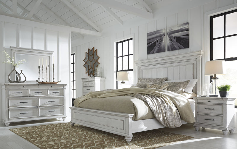 [EXCLUSIVE] Kanwyn Whitewash Panel Bedroom Set - DMV FurnitureBedroom Set