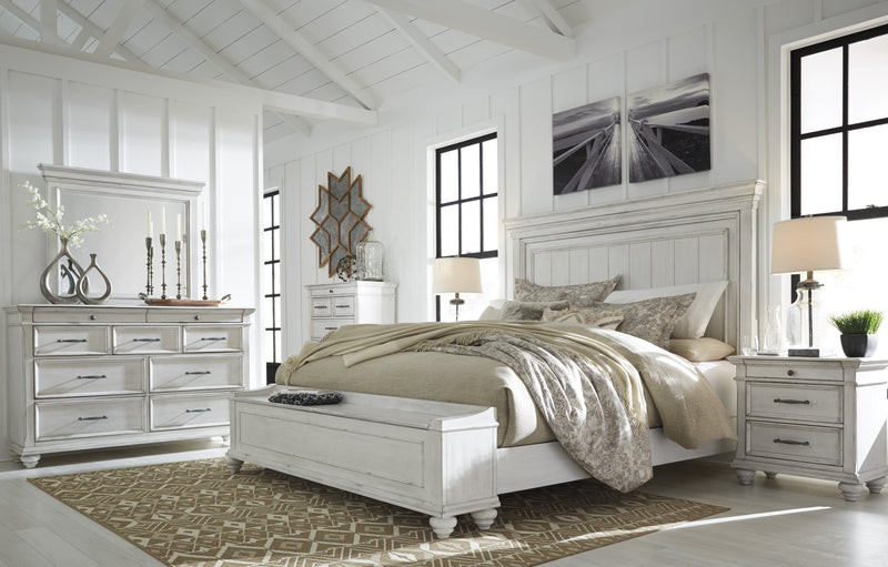 [EXCLUSIVE] Kanwyn Whitewash Panel Storage Bedroom Set - DMV FurnitureBedroom Set