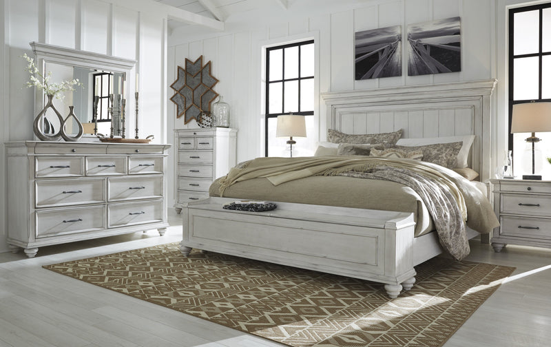 [EXCLUSIVE] Kanwyn Whitewash Panel Storage Bedroom Set - DMV FurnitureBedroom Set