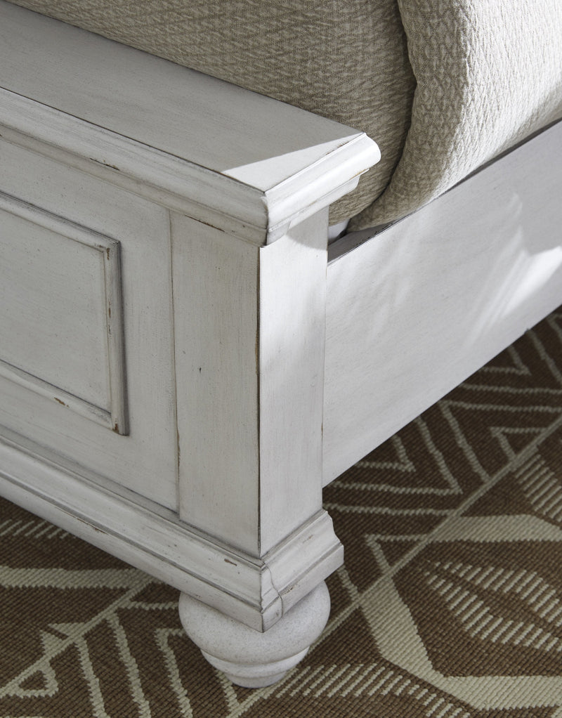 [EXCLUSIVE] Kanwyn Whitewash Upholstered Panel Bedroom Set - DMV FurnitureBedroom Set