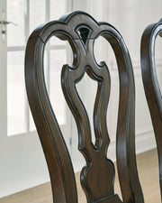 [EXCLUSIVE] Maylee Dark Brown Dining Table and 6 Chairs - DMV FurnitureDining Room Set