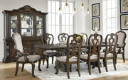 [EXCLUSIVE] Maylee Dark Brown Dining Table and 8 Chairs - DMV FurnitureDining Room Set