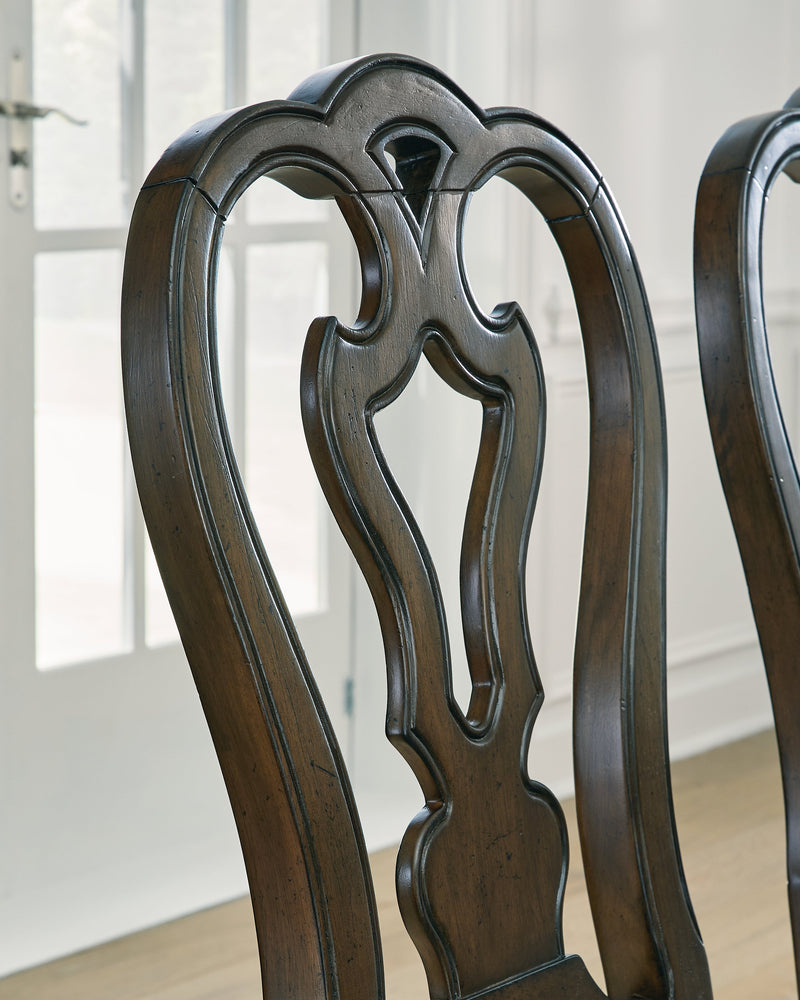 [EXCLUSIVE] Maylee Dark Brown Dining Table and 8 Chairs - DMV FurnitureDining Room Set