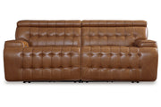[EXCLUSIVE] Temmpton Chocolate 2 - Piece Power Reclining Sectional Loveseat - DMV FurniturePower Reclining Loveseat