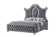 Crown Mark Furniture Voltare Queen Bed in Dark Grey image