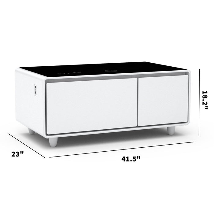 Party Time Modern Smart Coffee Table with Built-in Fridge