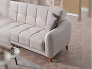 Fabia Convertible Loveseat in Beige - 200-ELIF-FAB-A412-2