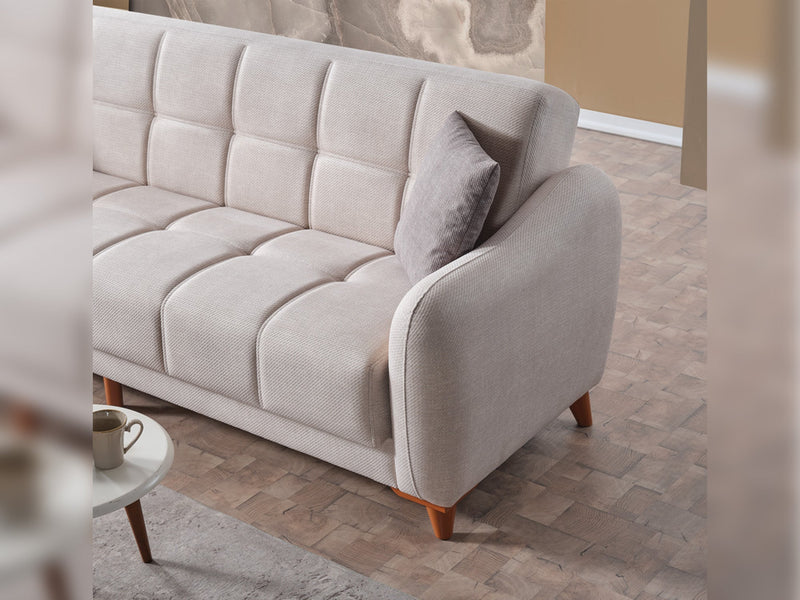 Fabia Convertible Loveseat in Beige - 200-ELIF-FAB-A412-2