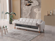 Fabia Convertible Loveseat in Beige - 200-ELIF-FAB-A412-2