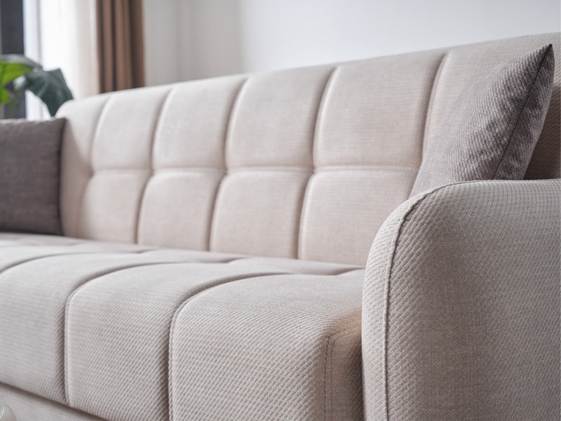 Fabia Convertible Loveseat in Cream - 200-ELIF-FAB-A413-2