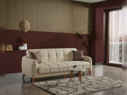 Fabia Convertible Loveseat in Cream - 200-ELIF-FAB-A413-2