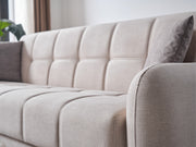 Fabia Convertible Sofa in Beige - 200-ELIF-FAB-A412-3