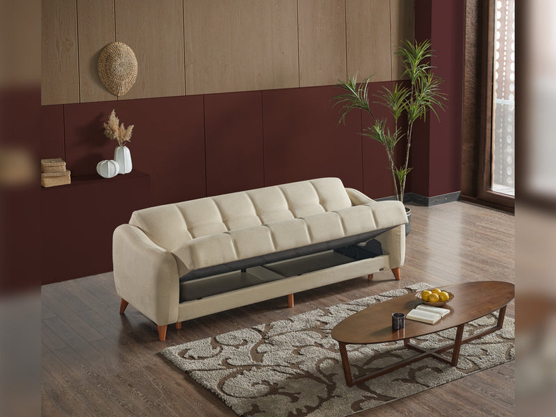 Fabia Convertible Sofa in Beige - 200-ELIF-FAB-A412-3