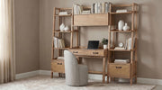 Fabian Bookshelf Bridge with Cubbies Distressed Light Brown - 802044
