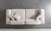 Fabiana Ivory Velvet Sofa & Loveseat - FABIANAIV-SL