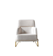 Fabiana Ivory Velvet Sofa & Loveseat - FABIANAIV-SL