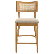 Fabra Cane Back Counter Height Chair Honey Wheat (Set of 2) - 190189